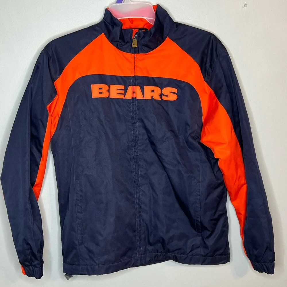 NFL Team Apparel Chicago Bears Zip Up Jacket - Unisex Size Small - Picture 1 of 4